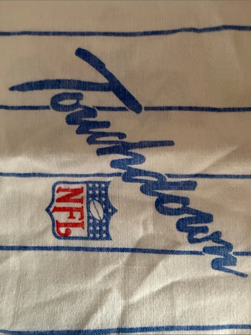 Vintage football pillow cases